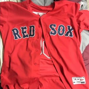 Red mookie bettes Red Sox jersey #50